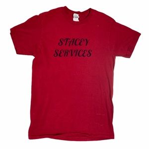 Red Stacey Services T-Shirt
